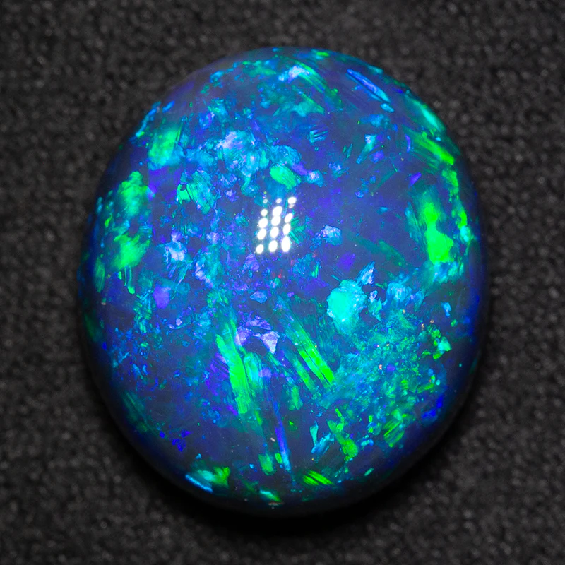 10.13 gem black opal 15x13x8mm