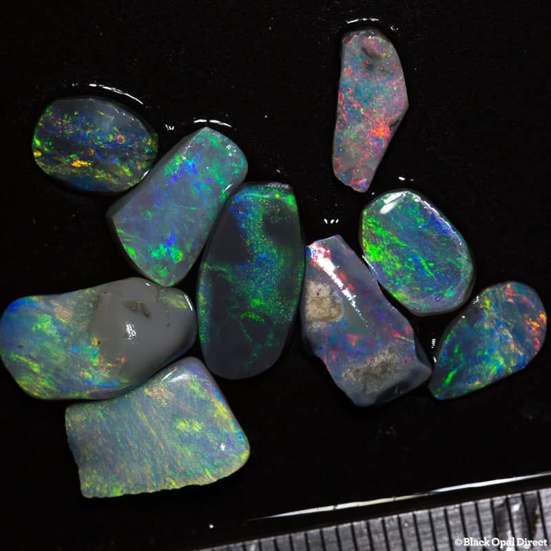 10.74 ct opal rubs 9 pieces