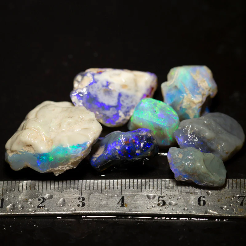 100 ct rough opal parcel 7pc