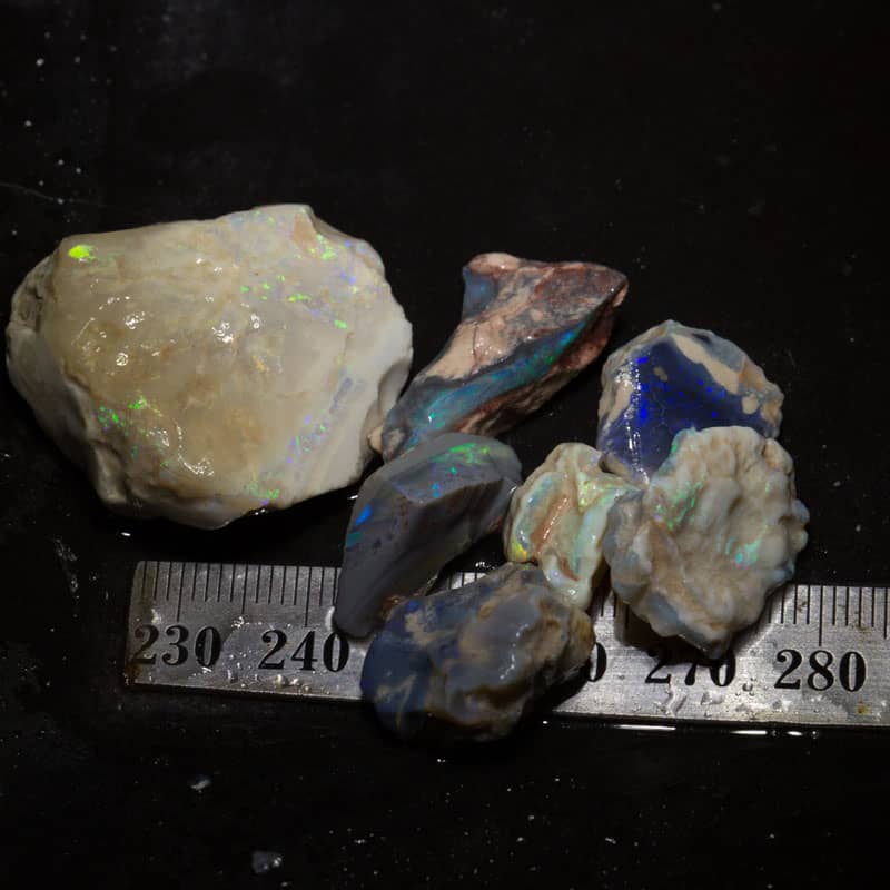 100ct rough opal parcel 7 pieces