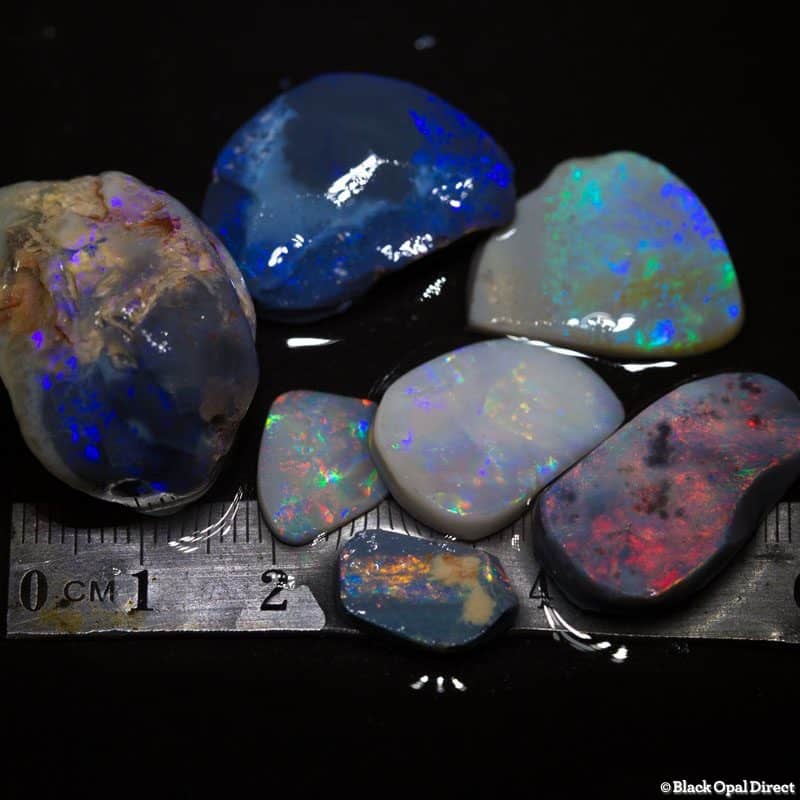 101 ct rough and rubbed opal parcel for intermediate opal cutters