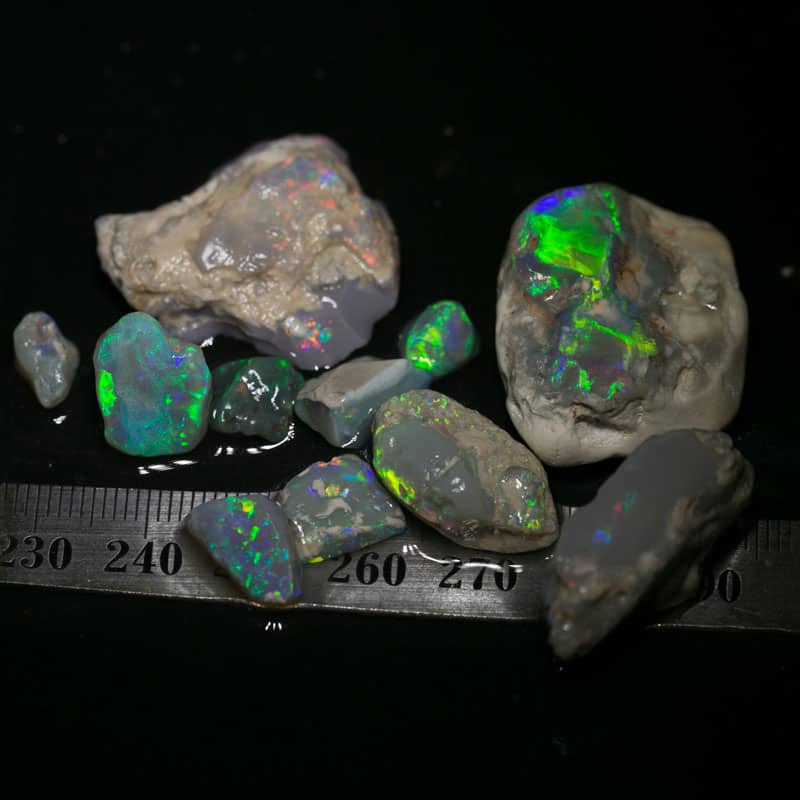 109 ct rough opal parcel 8 pieces