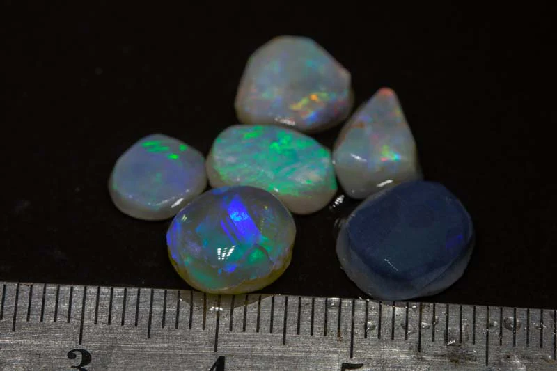 11.44 ct opal rubs 6pc
