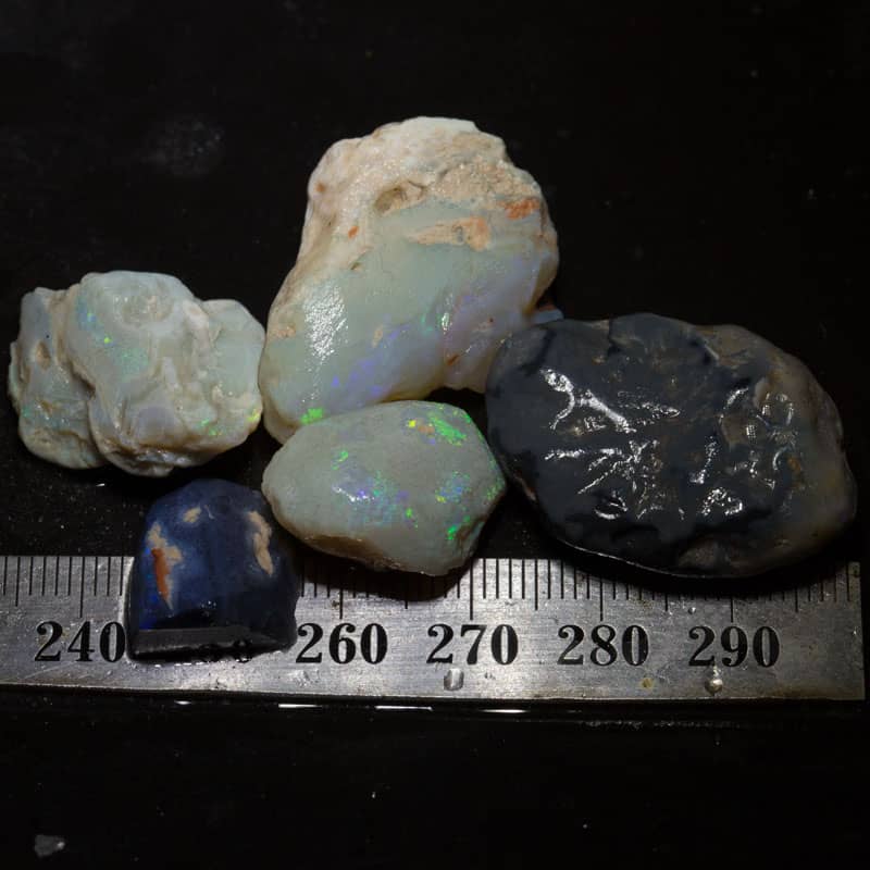 110 ct rough opal parcel 5 pieces
