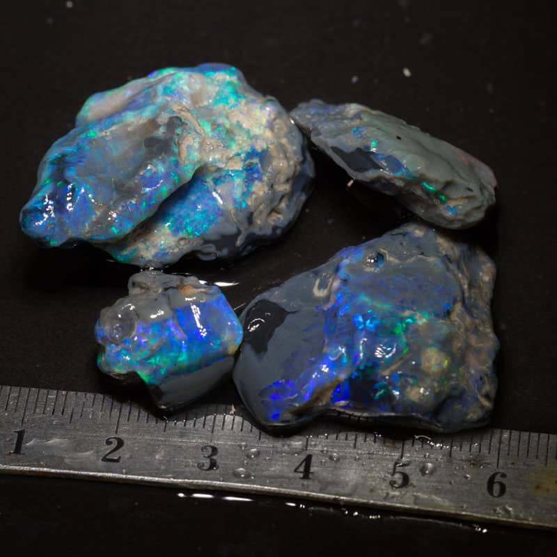 111 ct rough opal parcel 4pc