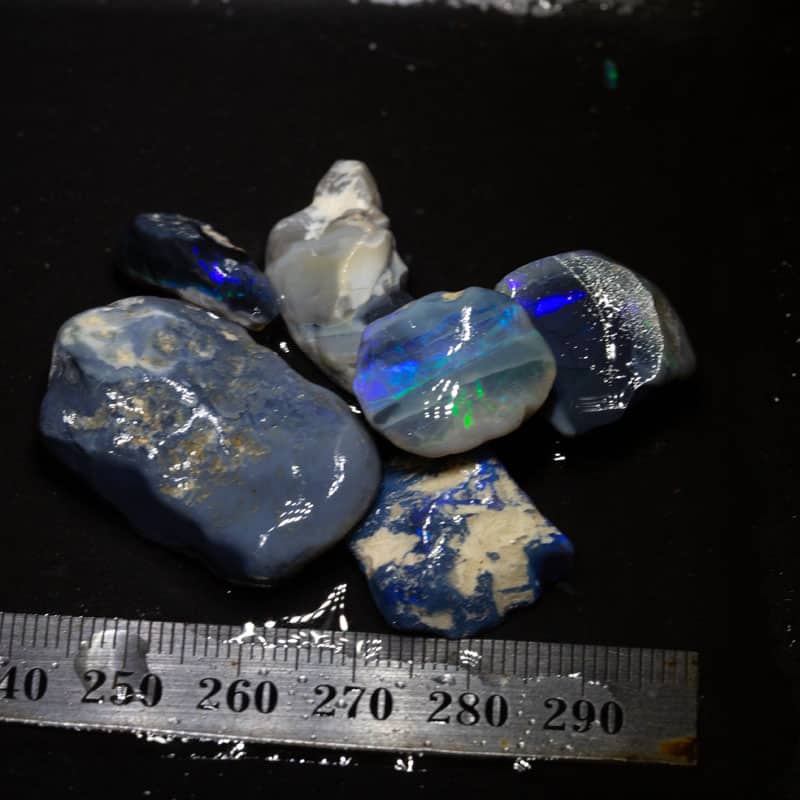 111 ct rough opal parcel 6pc