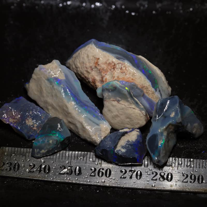 111 ct rough opal parcel 7 pieces