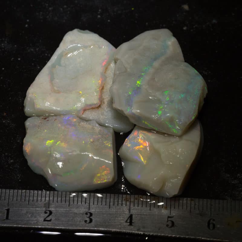 112 ct rough opal parcel 4pc