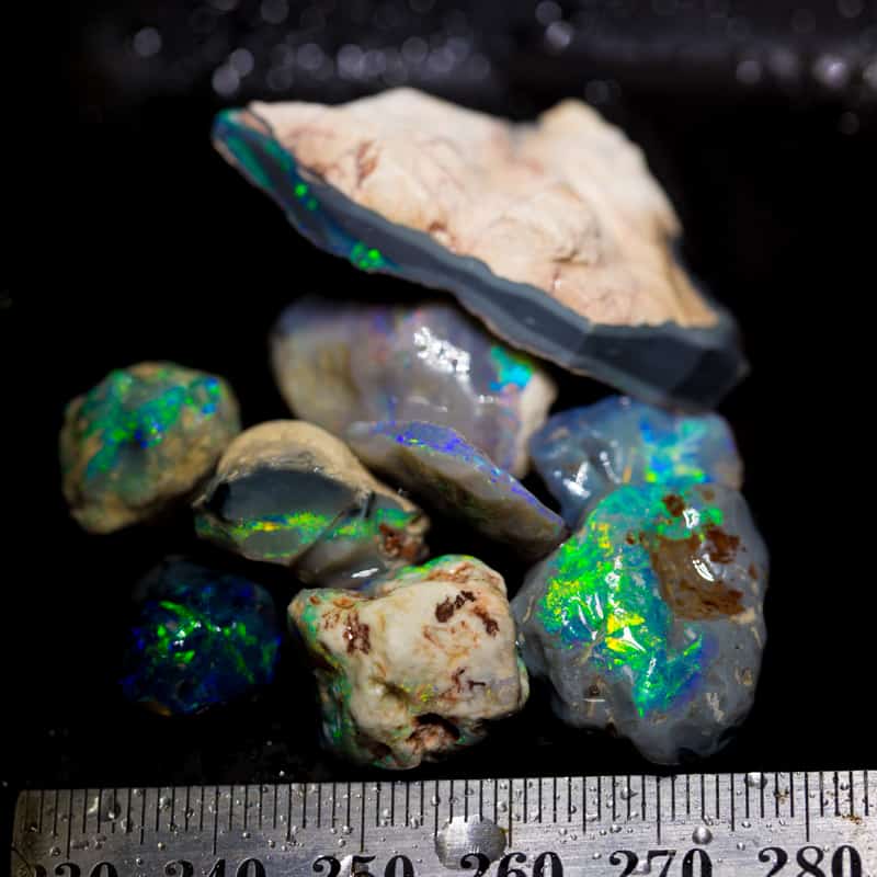 119 ct rough opal parcel 9 pieces