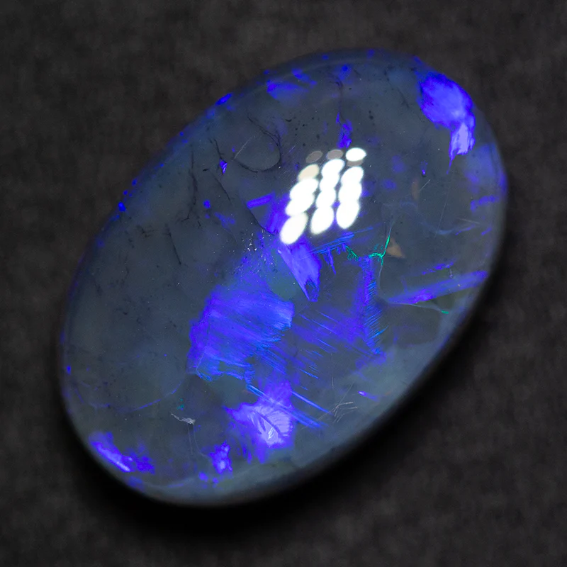 12.02 ct black opal 17.2x11.6x9.2mm