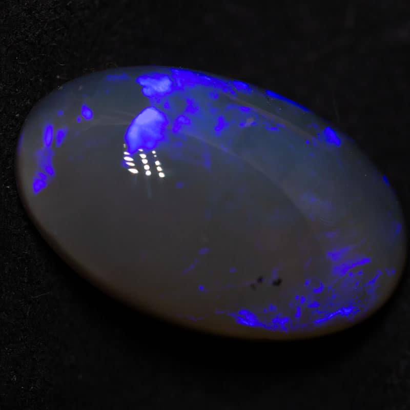 12.84 ct black crystal opal 19x12x10mm