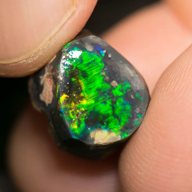 12.95 ct rough opal piece 14mm across