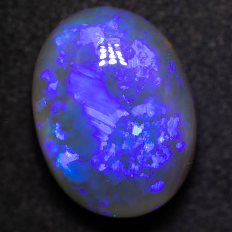 12.96 ct black crystal opal 18x13x8mm