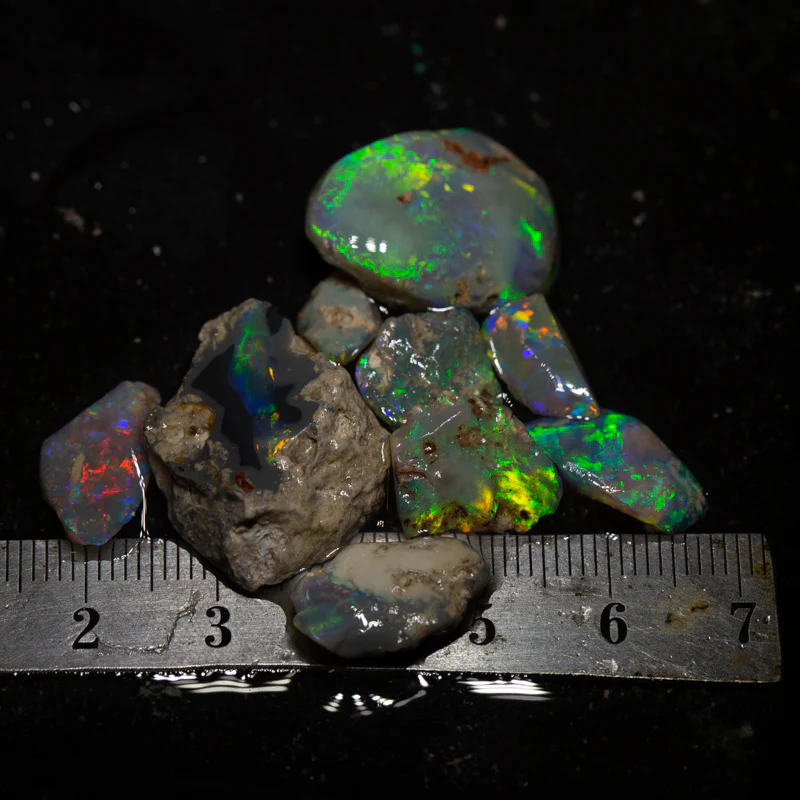 46 ct rough opal parcel 9 pieces