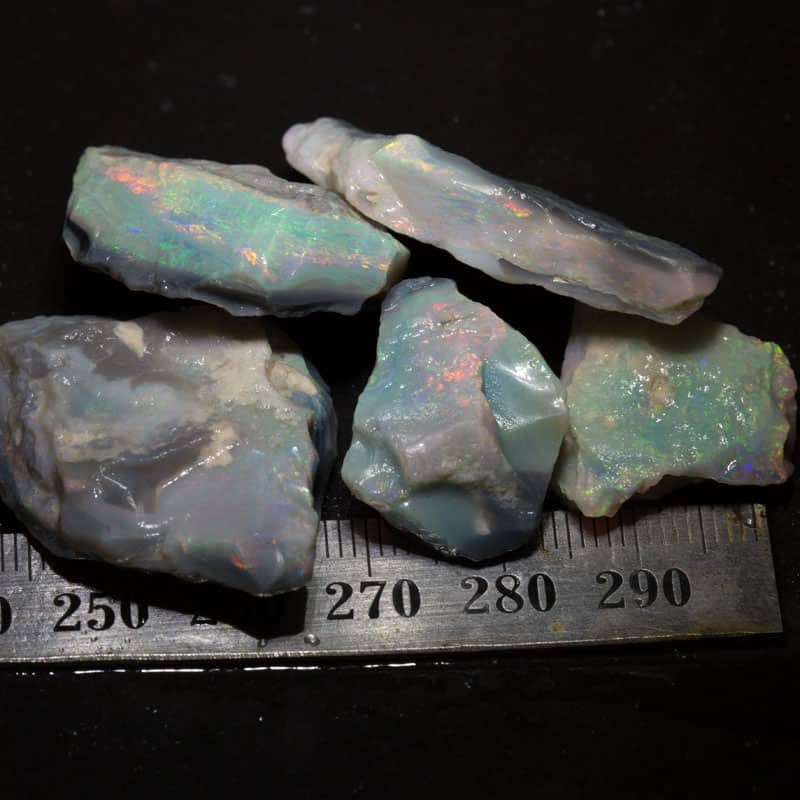 124 ct rough opal parcel 5 pieces