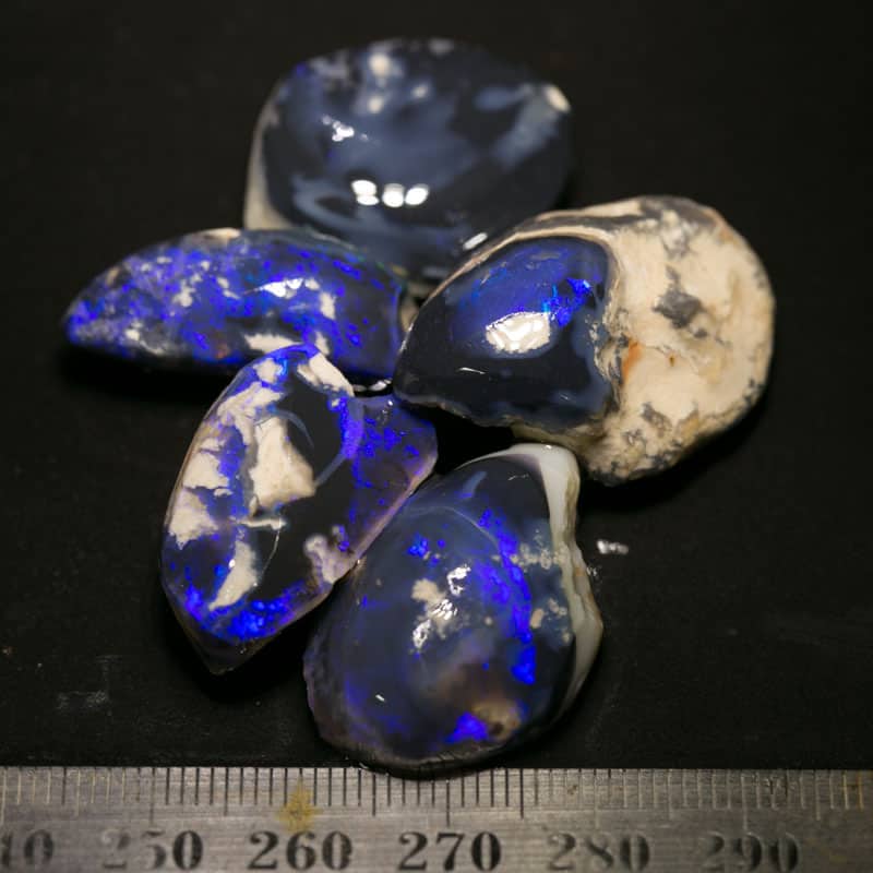 125 ct rough opal parcel 5pc for intermediate lvl