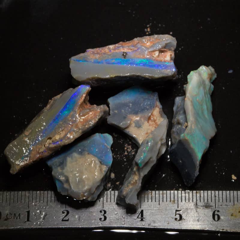 125 ct rough opal parcel 6pc