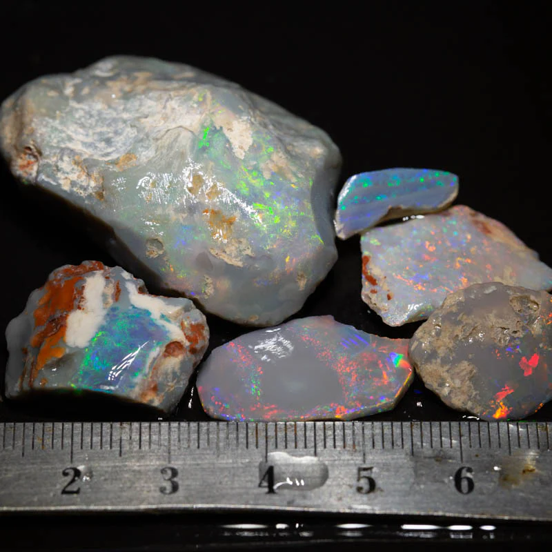 125 ct rough opal parcel 6pc