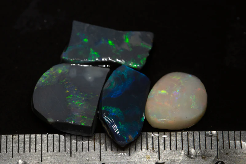 13.10 ct opal rubs 4pc