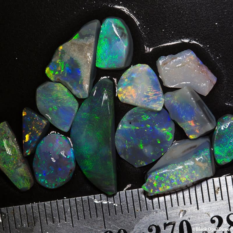 13.72 ct opal rubs 13 pieces