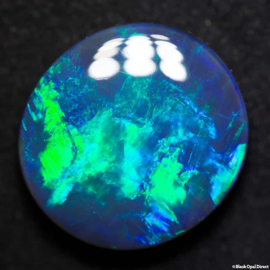 13.75 ct gem black opal 18.5x17x6mm