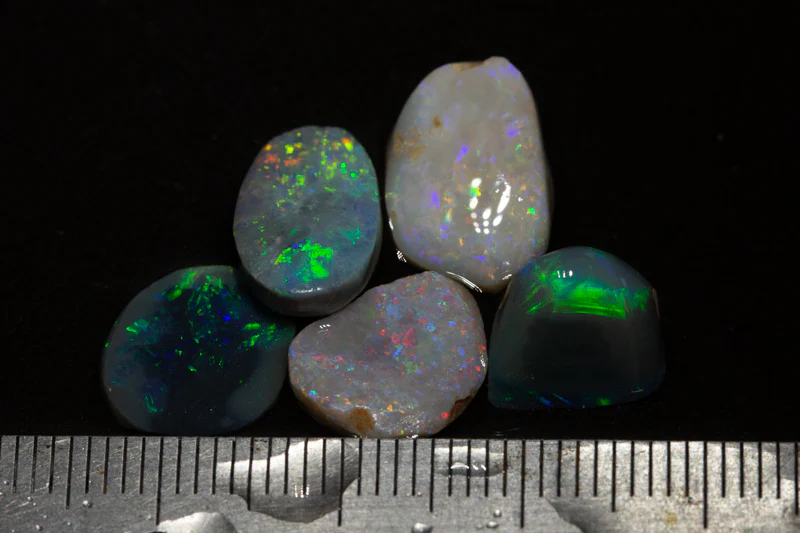 13.90ct opal rubs 5pc