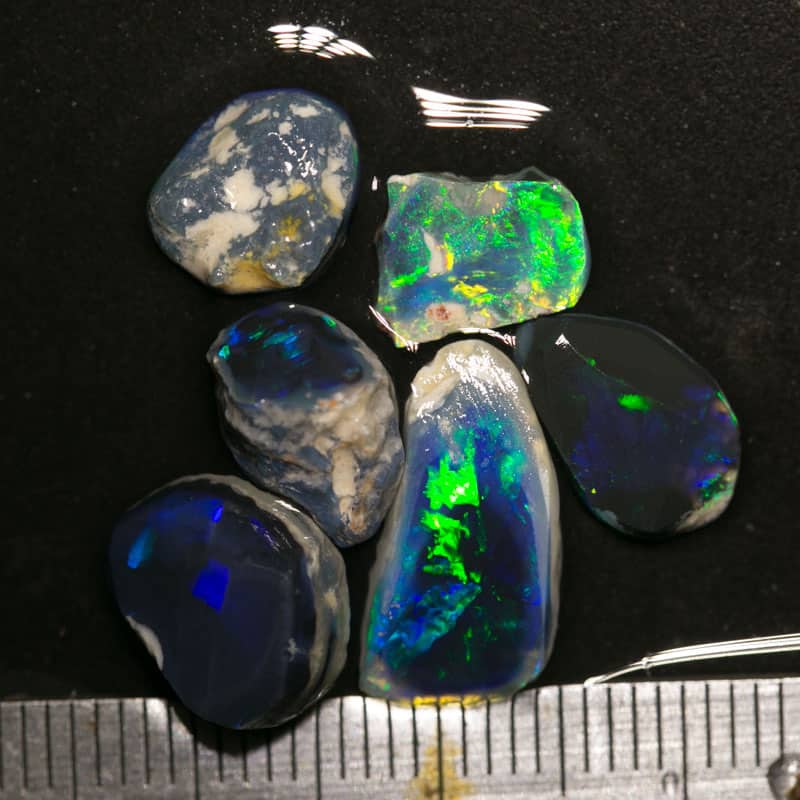 13 ct rough opal parcel 6 pieces