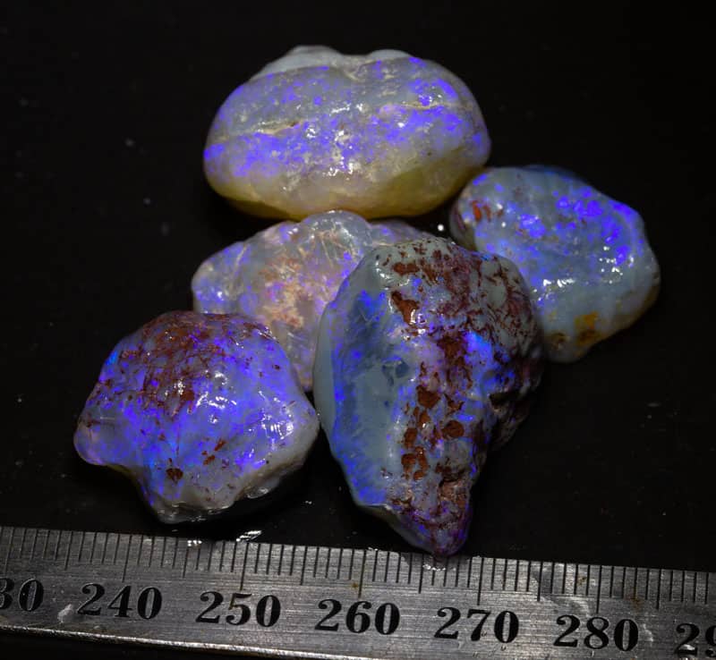 131 ct rough opal parcel 5 pieces