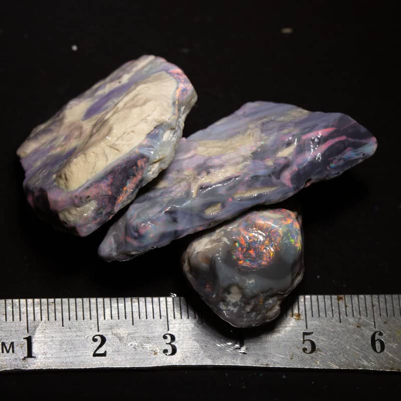 133 ct rough opal parcel 3 pieces