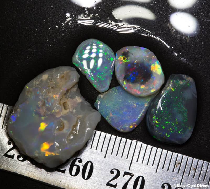14.87 ct opal rubs 5 pieces