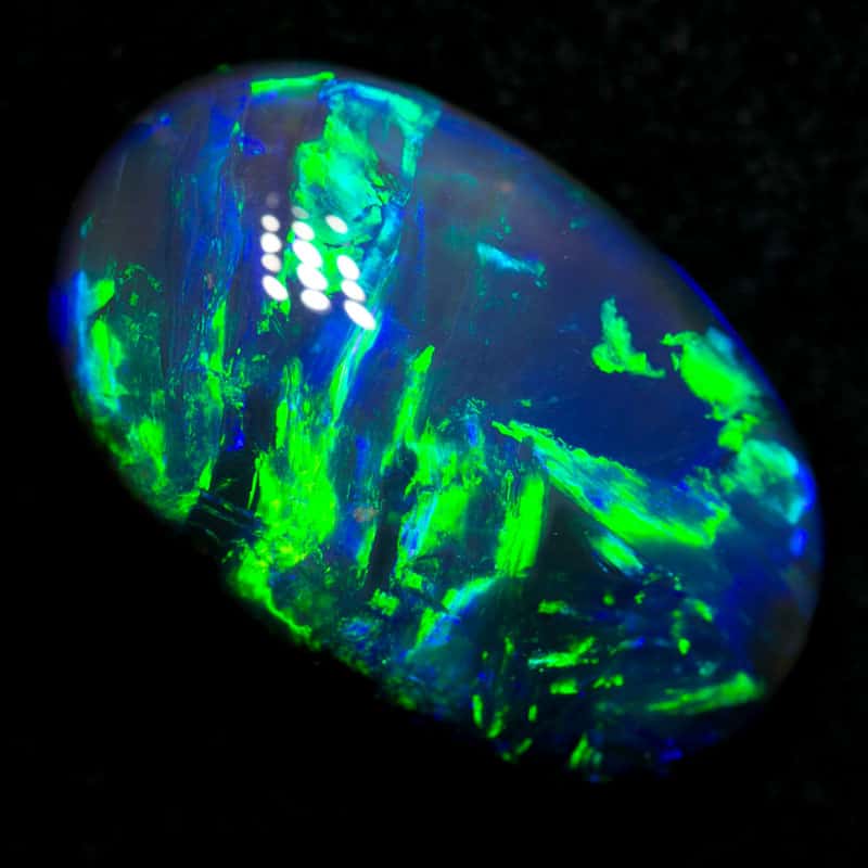 14.97 ct gem black opal 21x14x8mm