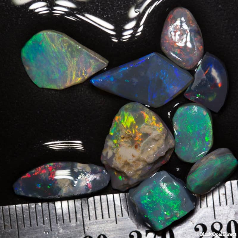14 ct opal rubs 9 pieces