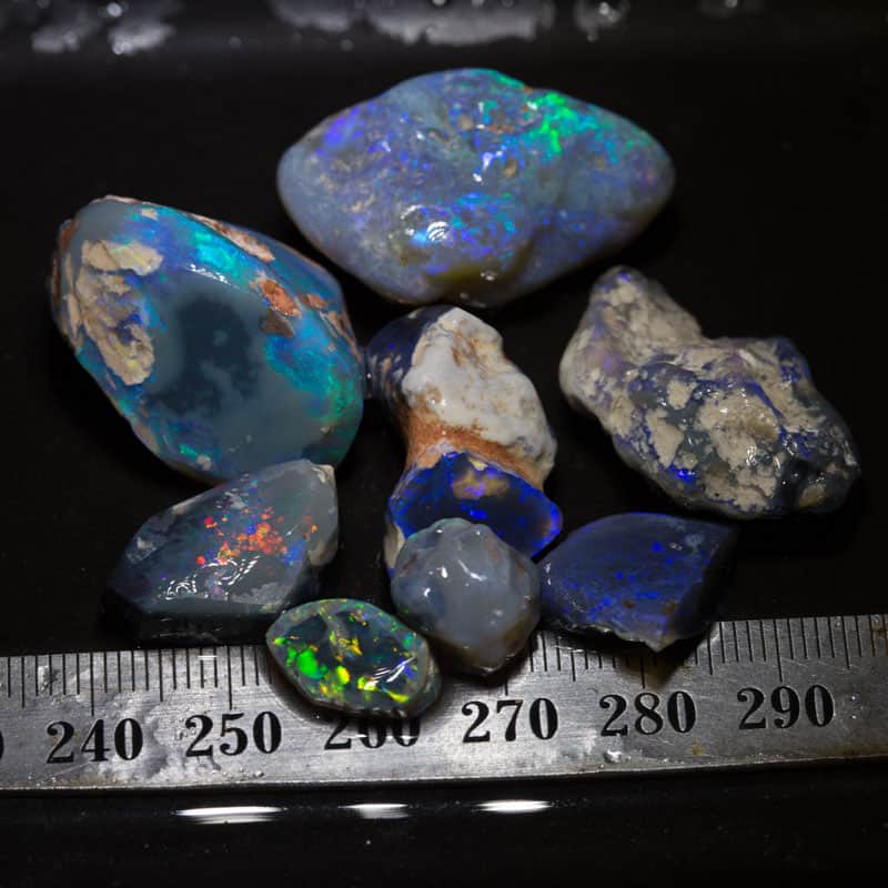 141 ct rough opal parcel 8 pieces