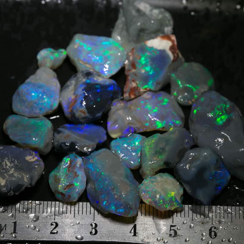 147 ct rough opal parcel 18 pieces
