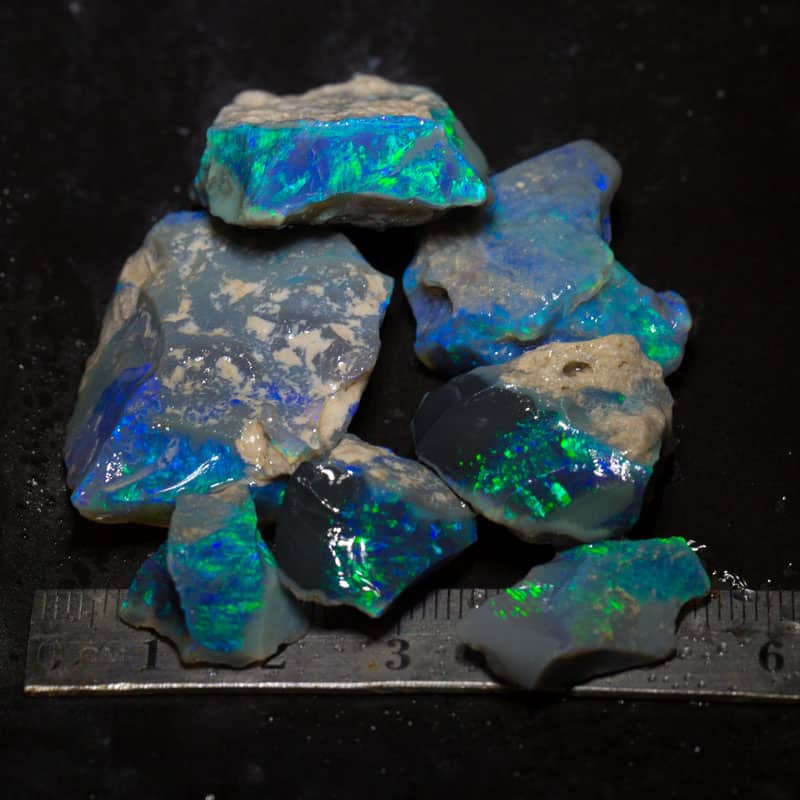 147 ct rough opal parcel 7 pieces