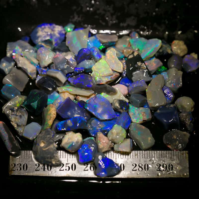 153ct rough and rubbed opal parcel Bill Mattis