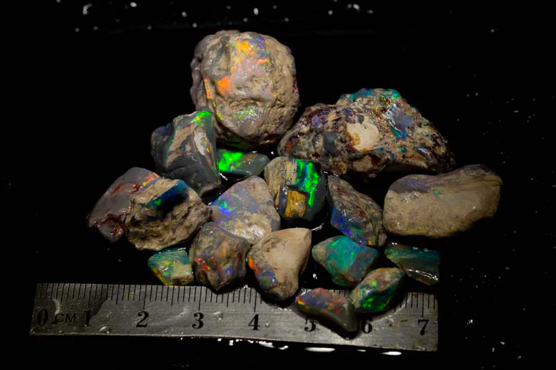158 ct rough opal parcel 17pc