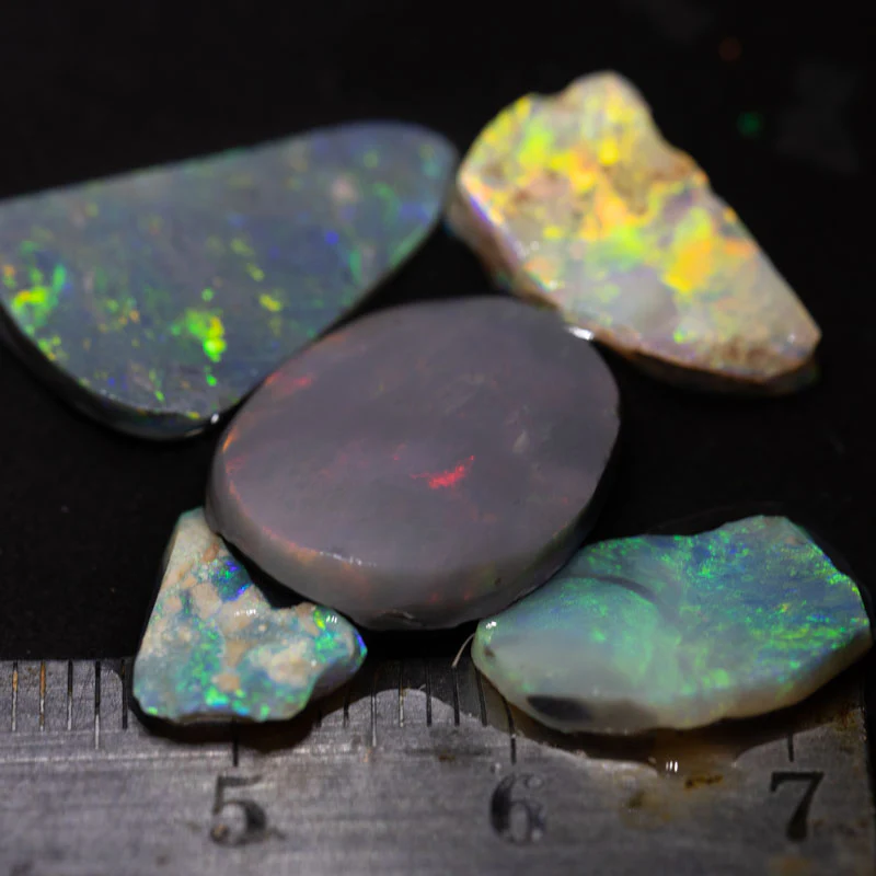 16.00 ct opal rubs 5pc