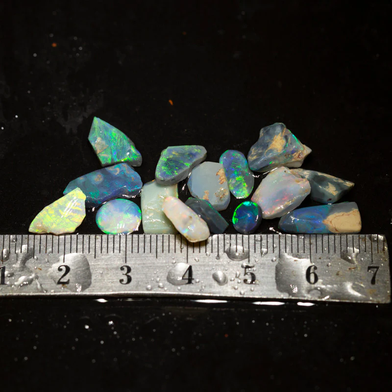 16 ct rough opal parcel 15pc