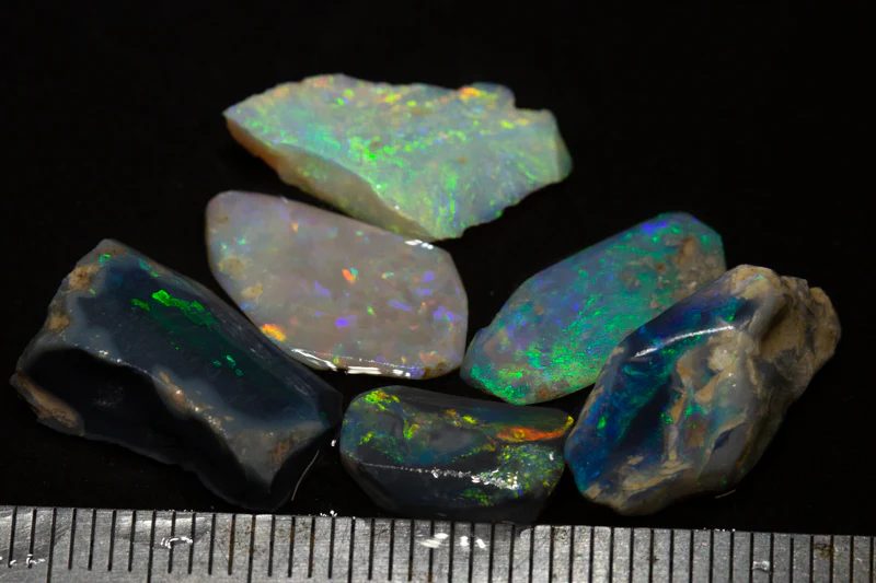 17.00 ct opal rubbed parcel 6pc