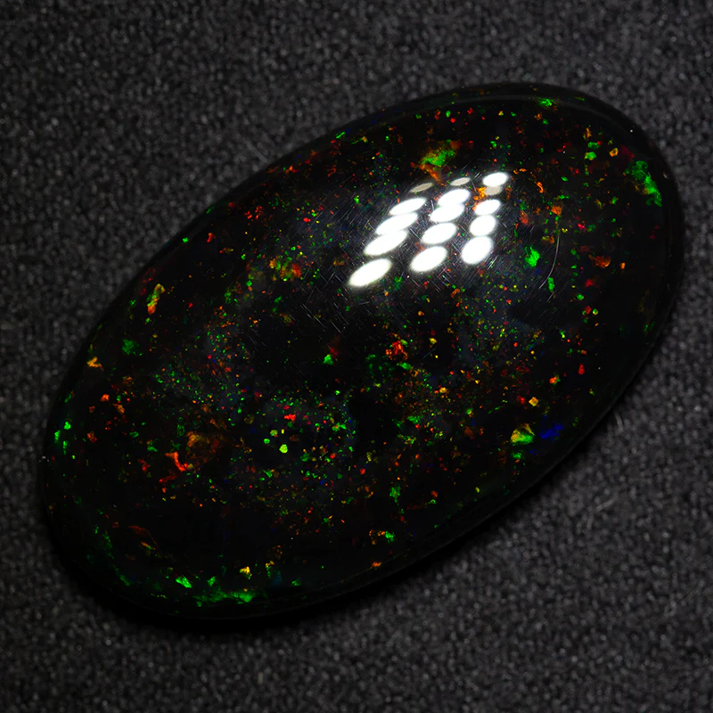 17.81 ct black opal 27x15.8x6mm