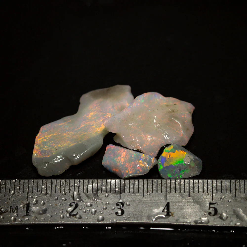 17 ct rough opal parcel 4pc