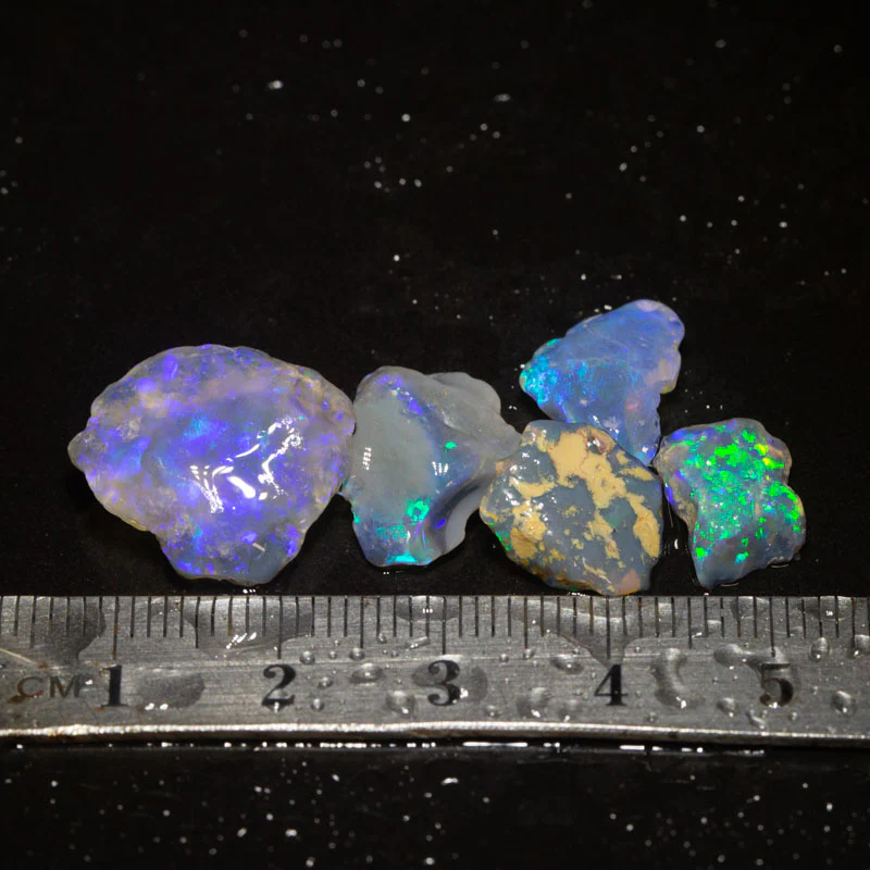 17 ct rough opal parcel 5pc