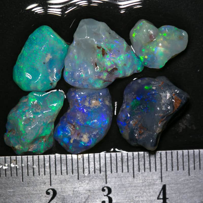 17 ct rough opal parcel 6 pieces