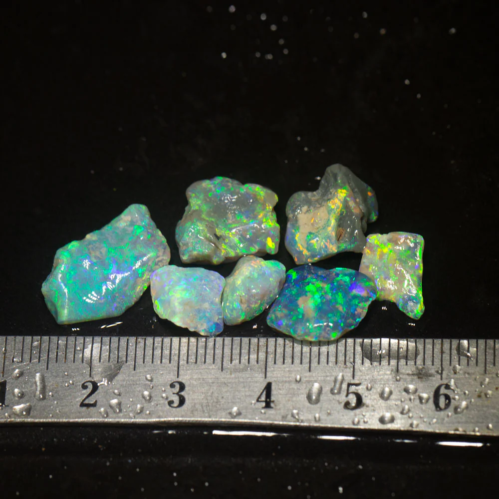 17 ct rough opal parcel 7pc