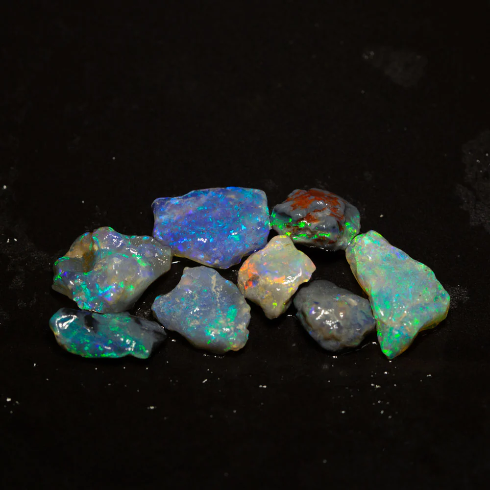 17 ct rough opal parcel 8pc
