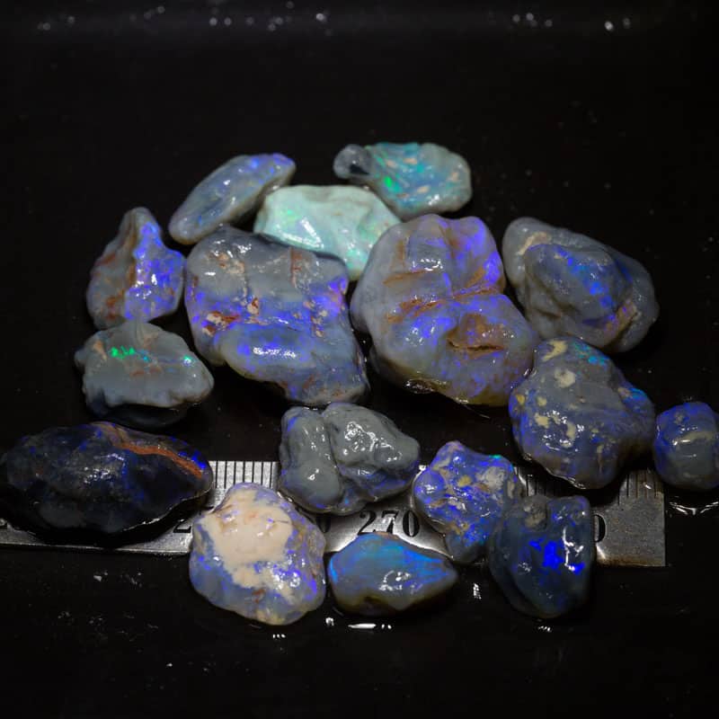 170 ct rough opal parcel 16 pieces