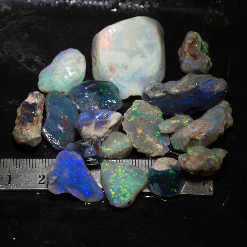 172 ct rough opal parcel 17 pieces