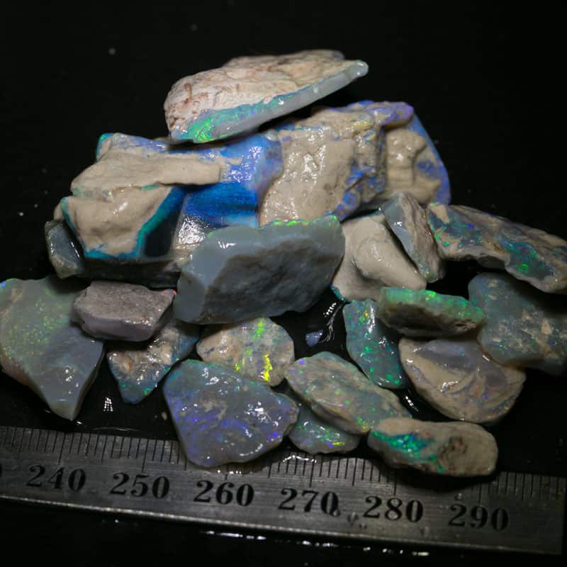 174 ct rough opal parcel 18pc for intermediate opal cutters