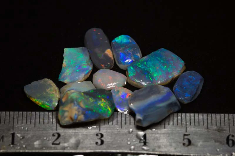 18.74 ct rough opal 11pc